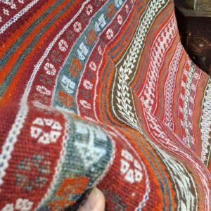 Large Vintage handmade tribal afghan kilim 295x125cm