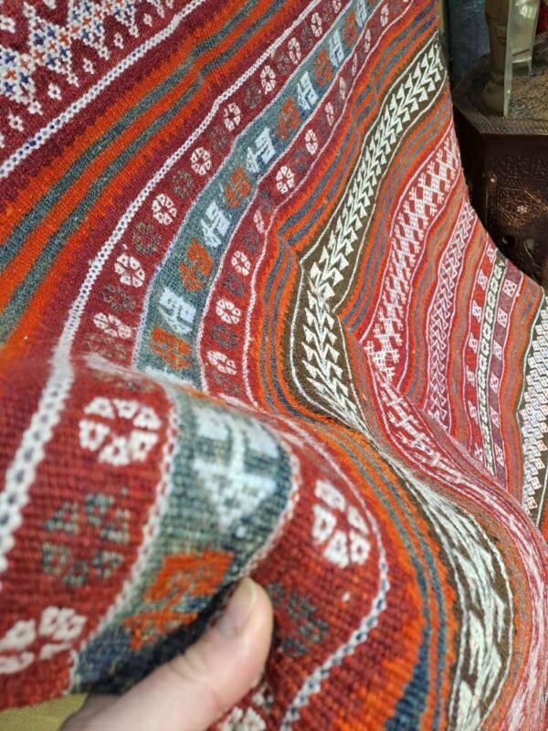 Large Vintage handmade tribal afghan kilim 295x125cm - Image 2