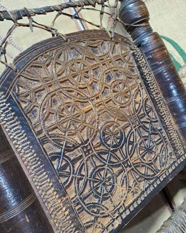 19th-century swat Valley Tribal low chair. very nice example in a solid condition.
