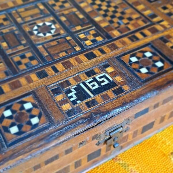 Antique inlaid Middle Eastern box possibly ottoman