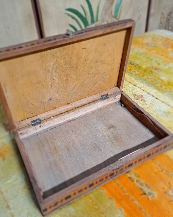 Antique inlaid Middle Eastern box possibly ottoman