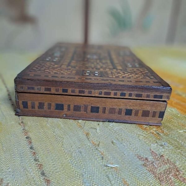 Antique inlaid Middle Eastern box possibly ottoman - Image 6