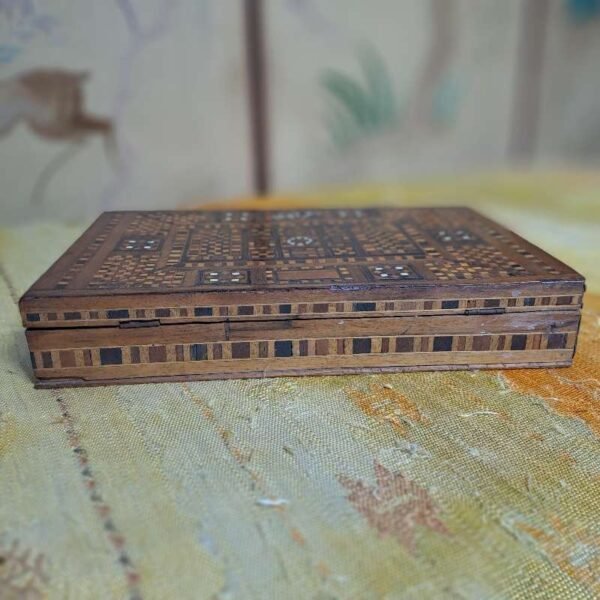 Antique inlaid Middle Eastern box possibly ottoman - Image 3