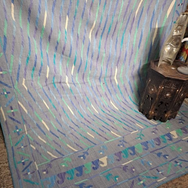 Vintage handmade Uzbek suzani  267x199cm - Image 5
