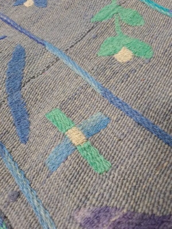 Vintage handmade Uzbek suzani  267x199cm - Image 4
