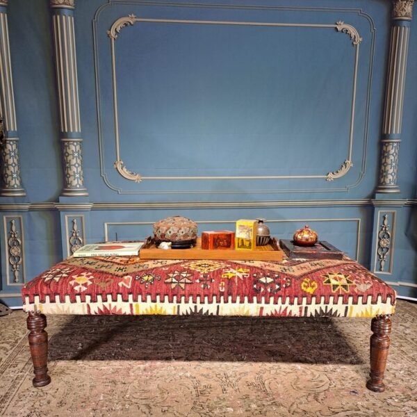 kilim footstool coffee table