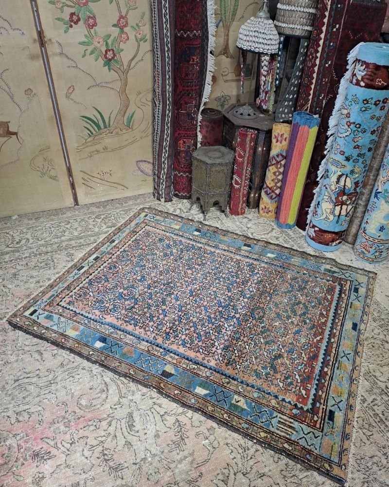 A 19th Century Hamadan Carpet A 19th Century Hamadan Carpet