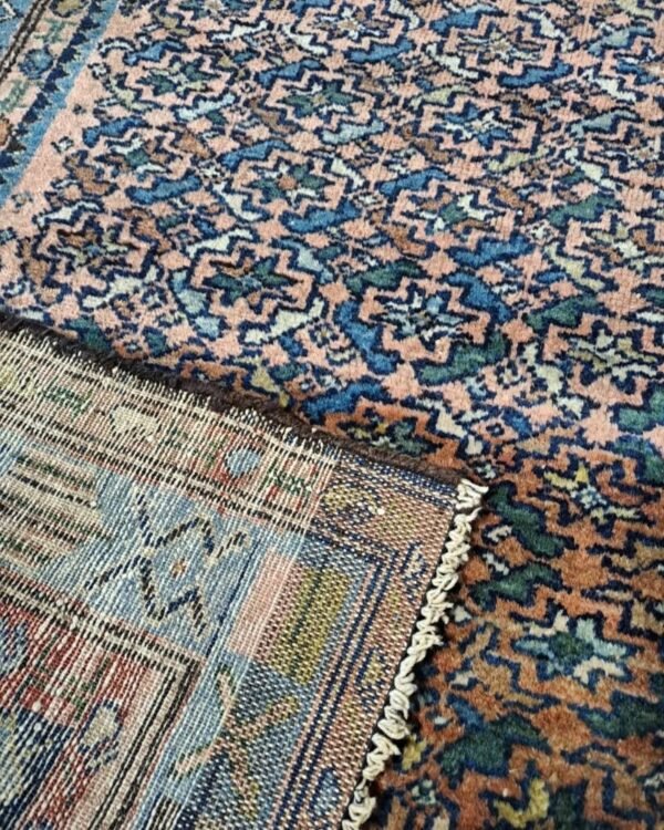 Antique Persian Hamadan rug rare and unique design 19th-century 135x103cm